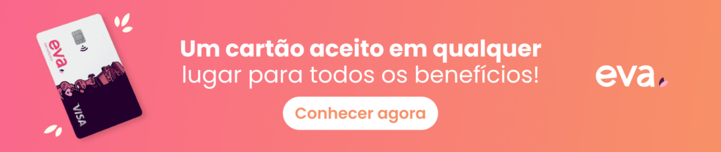 Banner do cartão de benefícios flexíveis, ou beneflex, da Eva.