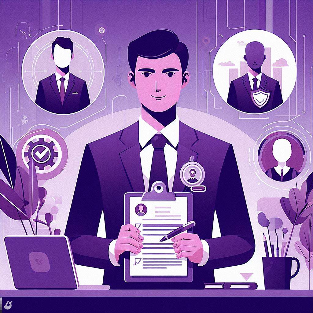 Homem segurando o formulário de ouvidoria interna de sua empresa.