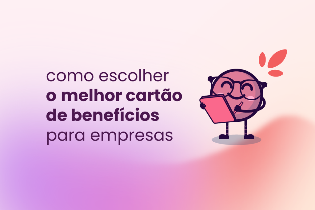 Ivo, mascote da Eva, ao lado do título: "como escolher o melhor cartão de benefícios para empresas?".