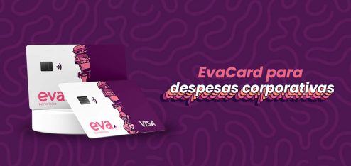 Dois cartões Eva, um na frente do outro.