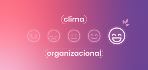 O fundo é um degradê do rosa à esquerda ao roxo à direita. No meio, há uma sequencia de cinco emojis, do mais triste ao mais feliz.