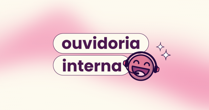 Capa rosa claro e rosa choque com o título "ouvidoria interna".